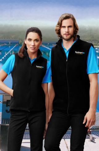 Men's Polar Fleece Vest - Black:Black