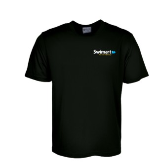 Unisex Adults Plain Breezeway Mircomesh Tee Shirt:Black