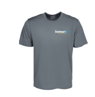 Unisex Adults Plain Breezeway Mircomesh Tee Shirt:Grey