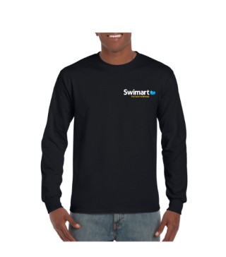 Unisex Adults Sun Smart Long Sleeve Tee Shirt:Black