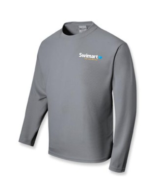 Unisex Adults Sun Smart Long Sleeve Tee Shirt:Grey