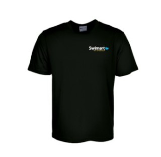 Unisex Adults Plain Breezeway Mircomesh Tee Shirt:Black